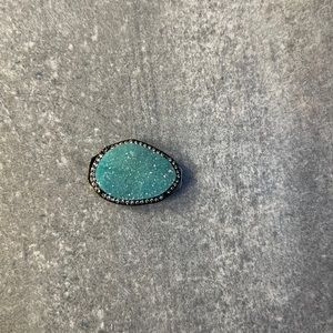 KEEP Collective turquoise druzy charm